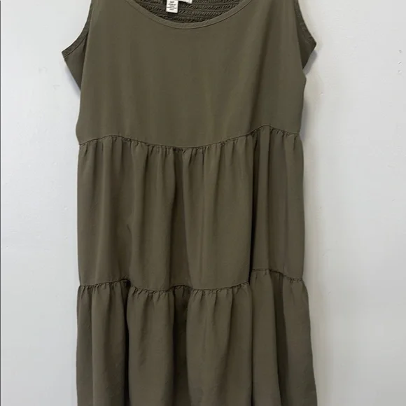 American Eagle Outfitters Green Tiered Camisole - Picture 2 of 6